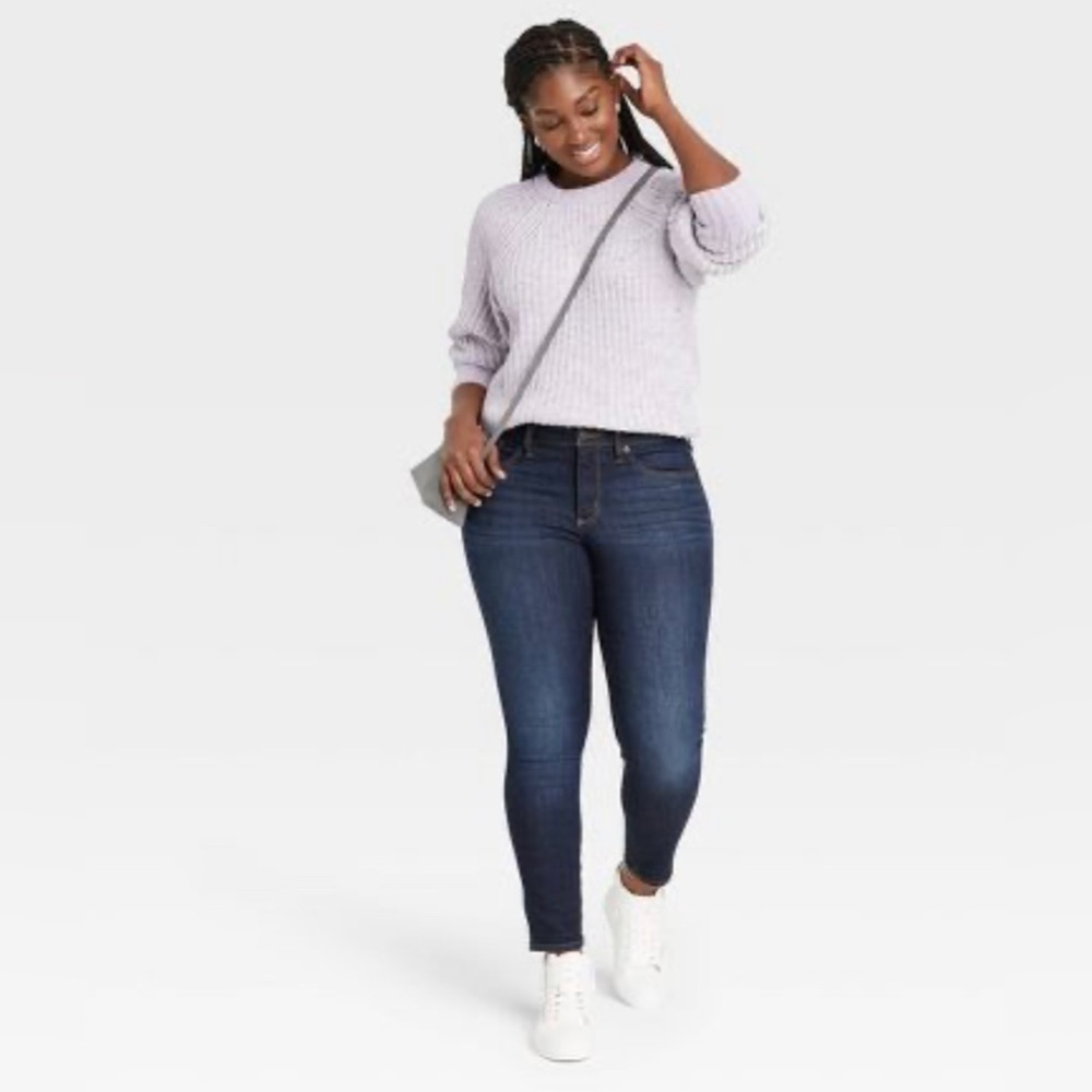 Women's Mid-Rise Skinny Jeans - Universal Thread™ - Dark Denim Wash - 18
